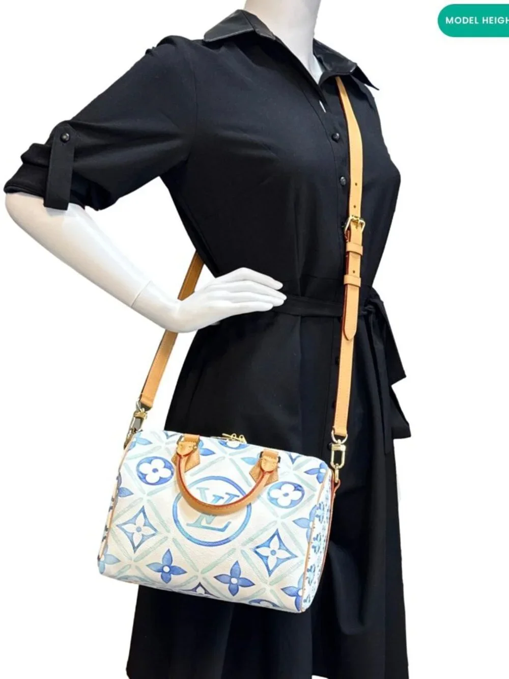 Louis Vuitton  Speedy Bandouliere 25 By The Pool Monogram Tiles Shoulder Bag Lag